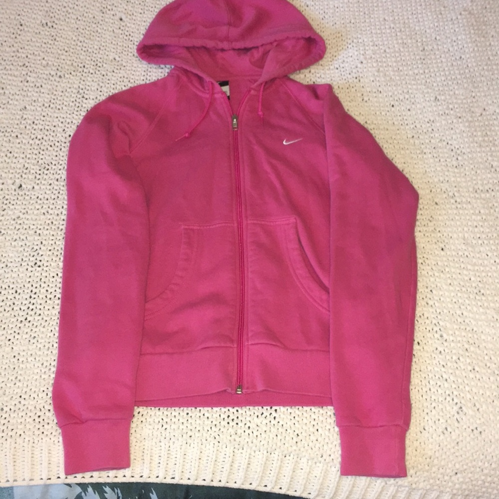 Pink Nike hoodie